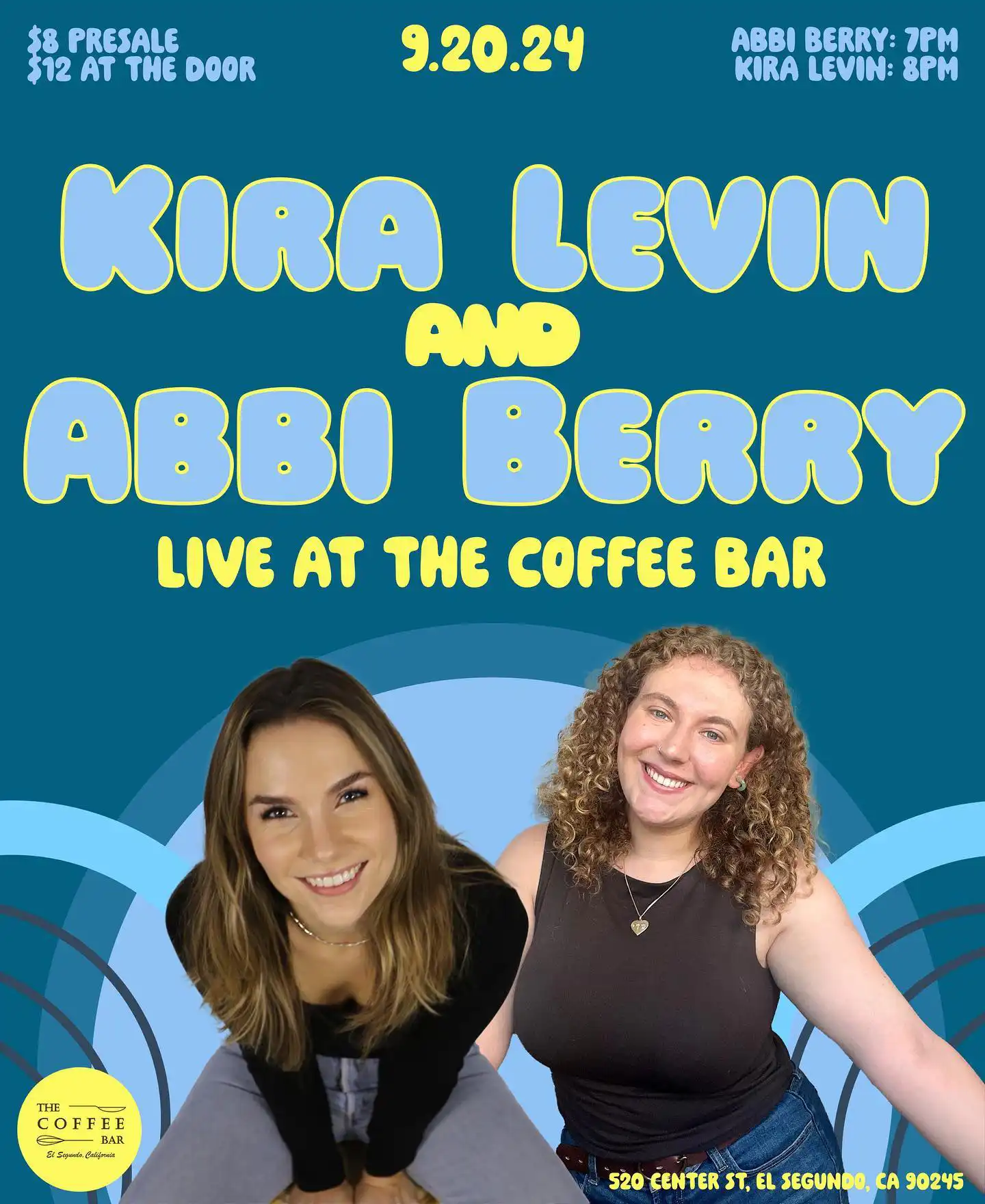 Abbi and Kira at the Coffee Bar