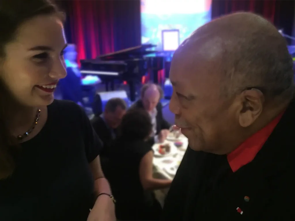 Abbi Berry with Quincy Jones